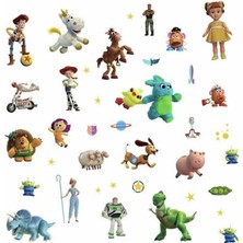 RMK4008SCS Toy Story 4 Soy ve Yapıştır Duvar Çıkartması, Yeşil, Mavi, Sarı
