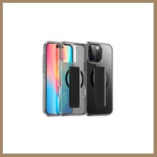 Bezos Joko iPhone 16 Pro Uyumlu Kılıf Alfa Magsafe Standlı Kapak - Siyah 22