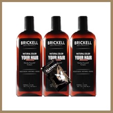 Bezos Brickell Anti-White Erkeklere Özel 3 Adet x 237 ml Saç Sakal Bakım Şampuanı + Hediye Jel GZYSTR:0336 22