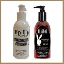 Bezos Hipup Hip Cream Kalça Vücut Kremi 120 Ml+Playboy Masaj Yağı 120 ml 22