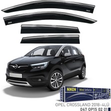 Niken Opel Crossland x 2018- Kromlu Cam Rüzgarlığı 4lü