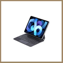 Bezos iPad 2025 10.9 10.nesil (A16) Kılıf X8 Magic Manyetik Klavyeli Tablet Kılıfı - Siyah 22