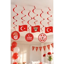 Patladı Gitti 23 Nisan Kutlama Tavan Sarkıt Süs 6'Lı Duvar Süsü