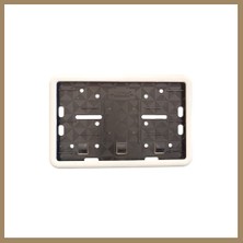 Bezos Çerçeveli Motor Plakalık Plaka Altlığı Beyaz 17X26 cm 22