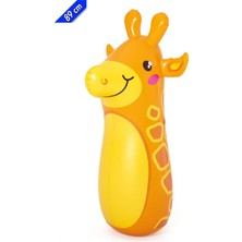 Bestway Bop Bags 89 cm Zürafa Desenli Sulu Hacıyatmaz Eğlenceli Oyun