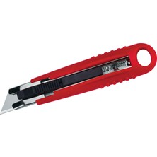 Kraf İş Güvenliği Maket Bıçağı 675G Kırmızı Renkli Emniyetli Dayanıklı Tasarım