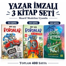Timaş Robonlar 1 ve 2 + Yıldızlara Tırmanan Keçi 3’lü Kitap Seti - Yazar Imzalı - Maarif Modeline Uyumlu