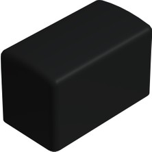CATEKSSS 20X40 mm Dış Profil Pabucu Siyah - 60’lı Paket