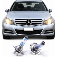 Fardoktoru MERCEDES C180 W204 HALOJEN SARI KISA VE UZUN (AYRI AMPULLER) FAR YEDEK AMPULÜ H7 XV 2 ADET