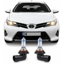 Fardoktoru Toyota Aurıs (2012-2019) Halojen Sarı Kısa ve Uzun Far Yedek Ampulü Hır2 Xv 2 Adet