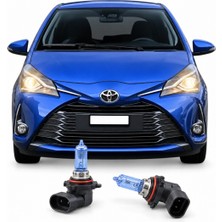 Fardoktoru Toyota Yarıs (2015-2020) Mercekli Far Halojen Sarı Kısa ve Uzun Far Yedek Ampulü Hır2 Xv 2 Adet