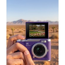 Nemere Kompakt 48 Mp Fotoğraf Makinesi 4K Video Flip Ekranlı