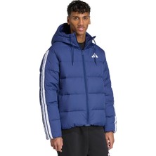 adidas Essentials Climawarm 3-Stripes Puffer Down Erkek Lacivert Outdoor Mont JX7799