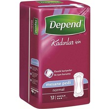 Depend Kadın Normal Mesane Pedi 36 Adet M Beden Yüksek Emicilik ile Tam Koruma