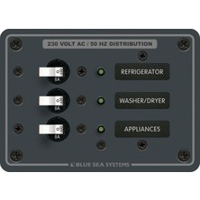 Blue Sea Systems 230V Ac Sigorta Paneli 3 Pozisyonlu 8158