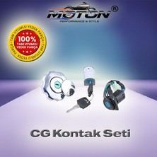 Moton Cg Serisi Motosikletler Için Premium 3'lü Kontak ve Kilit Seti