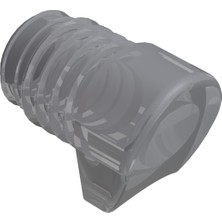 CATEKSSS 25 mm At Nalı Kademeli Sandalye Pabucu Pvc Antrasit Gri - 18’li Paket