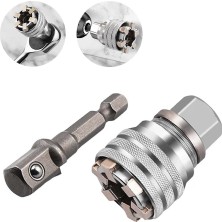 Titi 6620 3/8" Ayarlı Lokma Anahtarı 10-19 mm (Bits Lokma Adaptörlü)