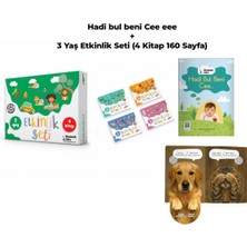 Akademik Zeka Hadi Bul Beni Cee Eee  Türkçe & Ingilizce Sesli Yönerge  ve 3 Yaş Etkinlik Set(4 Kitap 160 Sayfa)