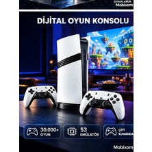 Gs5 Pro Oyun Konsolu 4K Destekli, Çift Kollu Kablosuz, 53 Emulatör, 30.000 Oyun
