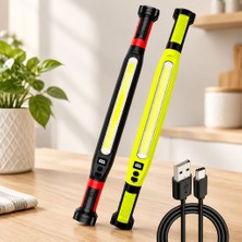 Royaleks Şarjlı Mıknatıslı LED Çalışma Lambası (Type-C, 360° Döner, 52.5 Cm)