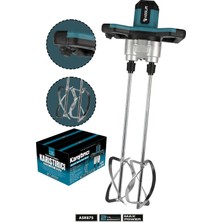 Assur 2100W Çift Karıştırıcılı Mikser Harç, Boya ve Alçı Karıştırma Makinesi