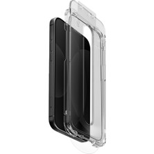 UNIQ Better By Design Iphone 18 Pro Ekran Koruyucu Cam Uygulama Aparatlı Hassas ve Kolay Kurulum Dayanıklı Swiftfit Vivid