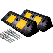 İleri Trafik 2'li Set Otopark Araç Stoperi Ppc 50 x 16 x 10 cm