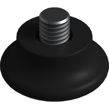 CATEKSSS M8X11 Düz Bingo Ayak, Pingo Ayak Çap:30 mm Siyah - 24’lü Paket