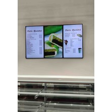 Samsung QM43C 43 Inç 4K UHD Profesyonel Dijital Menuboard Ekran 3x1 Set – 3 Adet Samsung Dijital Menü Board