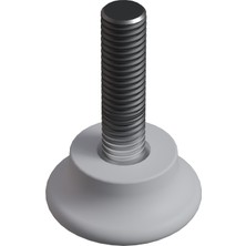 CATEKSSS M8X30 Düz Bingo Ayak, Pingo Ayak Çap:30 mm Beyaz - 60’lı Paket