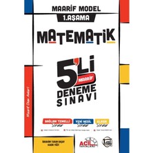 Acil Yayınları Maarif Model 1.aşama Matematik 5'li Deneme Sınavı