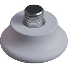 CATEKSSS M8X11 Düz Bingo Ayak, Pingo Ayak Çap:30 mm Beyaz - 12’li Paket