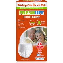 Freshlife Yetişkin Emici Külotlu Hasta Bezi Large (Büyük Boy) 120 Adet 4 Paket