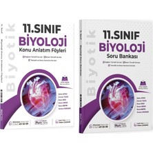 Biyotik Yayınları 11.sınıf Maarif Model Biyoloji Konu Anlatım Föyleri ve 11.sınıf Maarif Model Biyoloji Soru Bankası Set (2 Kitap)