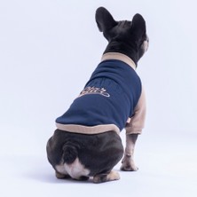 Lacivert Boston Pawstar Sweat Köpek Sweatshirt Köpek Sweat Köpek Kıyafeti Kedi Kıyafeti