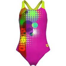 Arena G Dots Swimsuit Swim Pro Back Çok Renkli Kız Çocuk Yüzücü Mayosu 010745960
