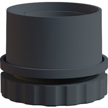 CATEKSSS 60 mm Iç Ayarlı Profil Pabucu 1.5 mm Gri - 46’lı Paket