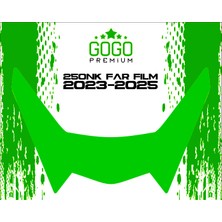 Gogo Premium Cf Moto 250NK 2023 - 2025 Uyumlu Far Üstü Film Yeşil