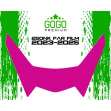 Gogo Premium Cf Moto 250NK 2023 - 2025 Uyumlu Far Üstü Film Mor