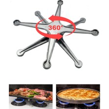StepCo Ocak Üstü 360° Dönerli Börek Su Böreği Künefe Pişirme Aparatı - Döküm Isı Dağıtıcı Eşit Pişirme Standı