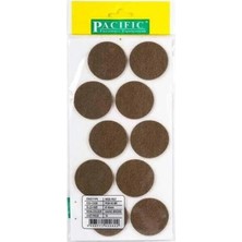 CATEKSSS Pacific Yuvarlak Yapışkanlı Sandalye Koltuk Mobilya Ayak Keçesi Felt 18 mm Kahve - 52’li Paket