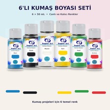 StepCo Superart Akrilik Kumaş Boya Seti 6'lı 6X50 ml