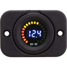 Maroces Pano Tip Araç Içi Volt Gösteren Dijital Voltmetre 12V Dc