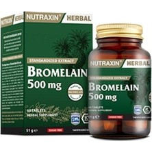 Nutraxin Bromelaın 60 Tablet 1 Paket Yetişkinler İçin Vitamin ve Mineral Desteği