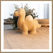 Bezos 3D Baskı Dinozor Yumurtalık - Sevimli Eggosaurus Yumurta Tutucu-Bej 22