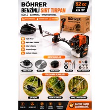 Böhrer BA011354 Yeni Nesil Marşlı Benzinli Tırpan - Çim Biçme Makinesi