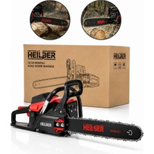 Heilber BA011550 55 cm 22 Inç Benzinli Ağaç Kesme Motoru Zincirli Motorlu Testere Odun Kesme Makinesi Profesyonel Seri
