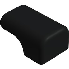 CATEKSSS 25X50 mm Elips Ayarlı Yan Izgara Pabuç Siyah - 42’li Paket