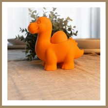 Bezos 3D Baskı Dinozor Yumurtalık - Sevimli Eggosaurus Yumurta Tutucu-Turuncu 22